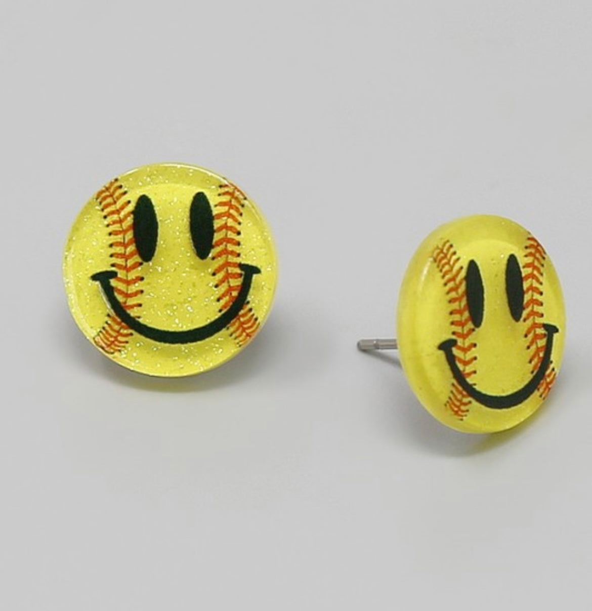 SPORTS SMILEY EARRINGS