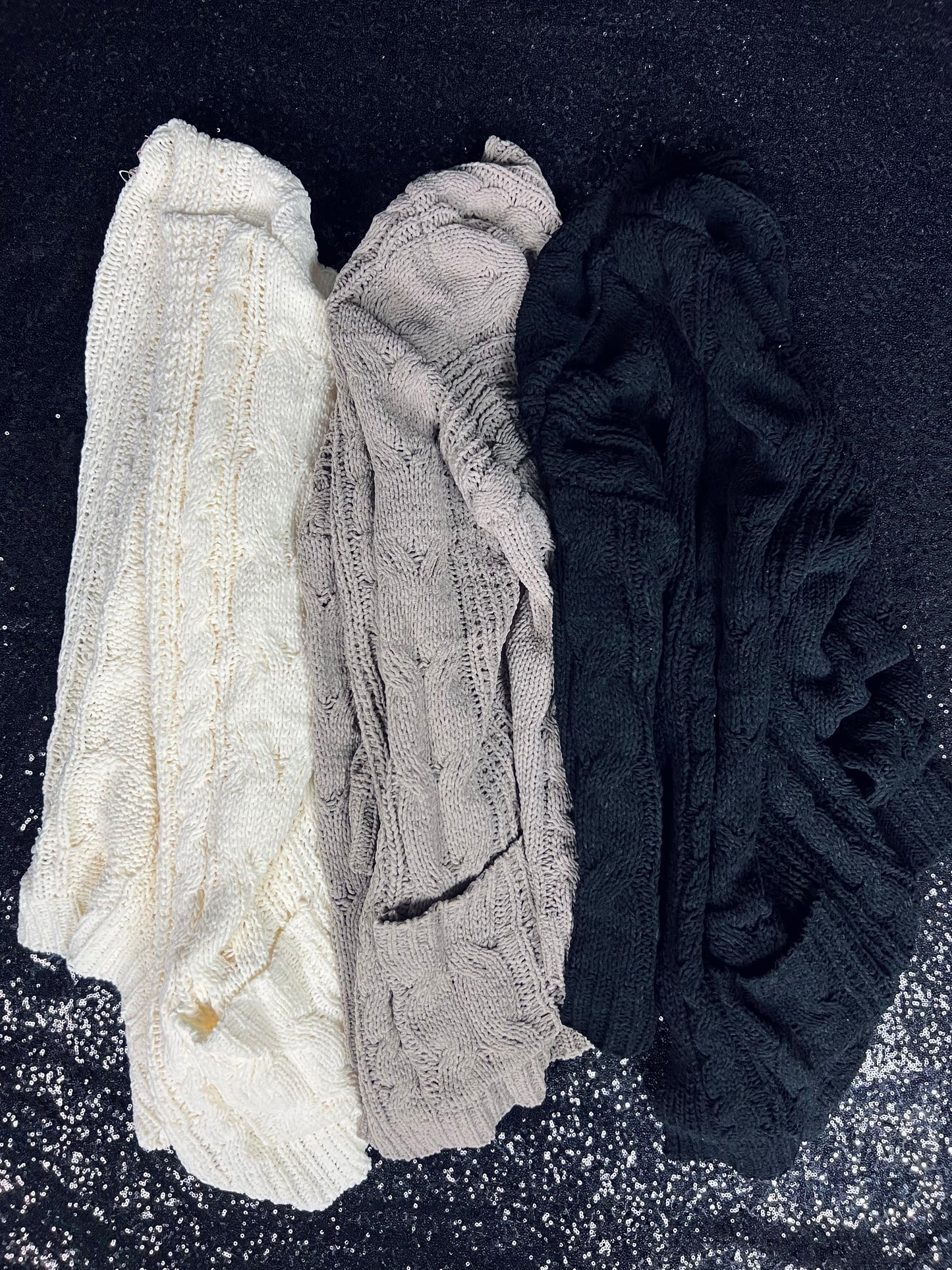 CHENILLE CABLE KNIT OVERSIZED CARDIGAN ‘BF