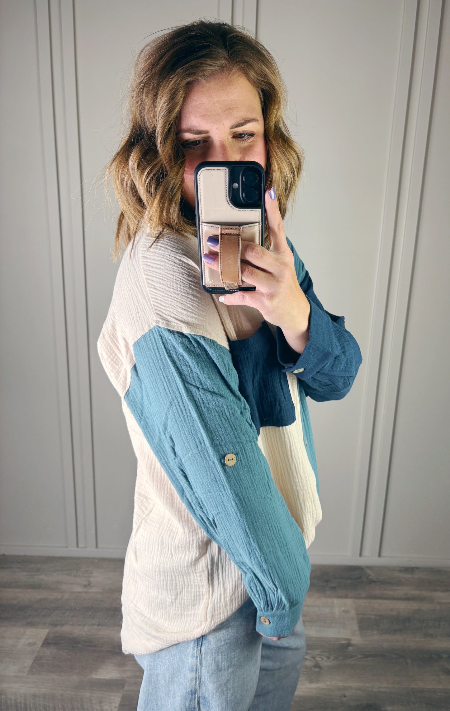 COLOR BLOCK LINEN