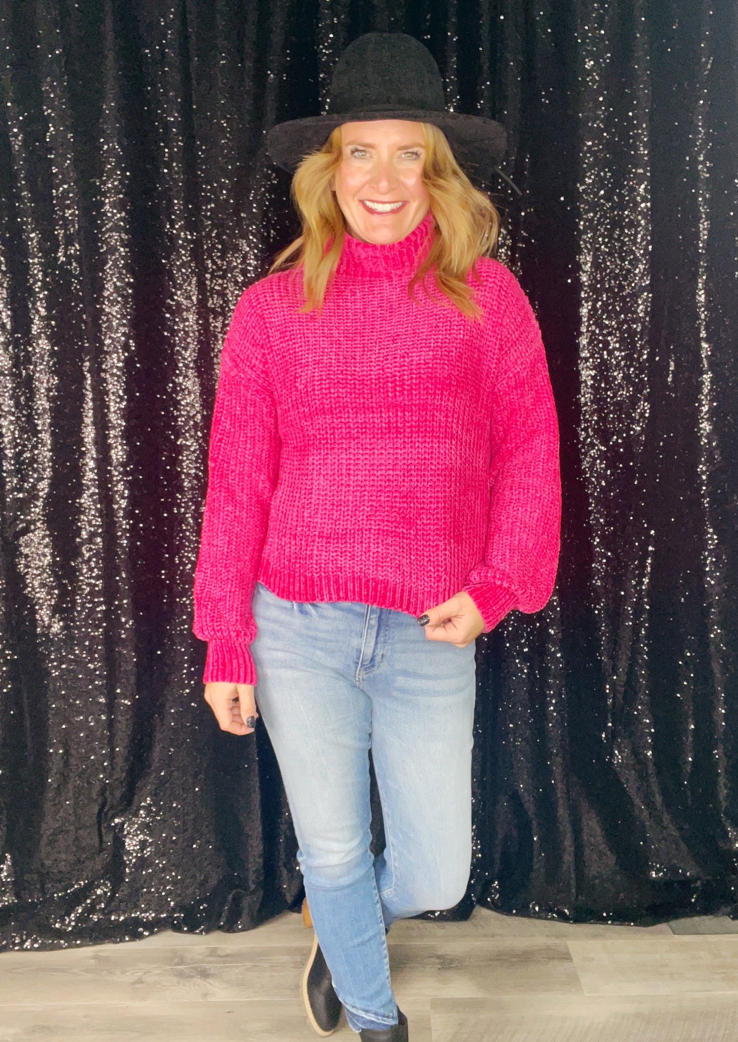 CHENILLE TURTLENECK SWEATER ‘BF