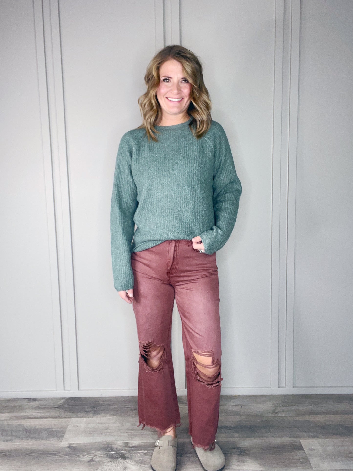 COZY DESTINATION RIBBED SWEATER