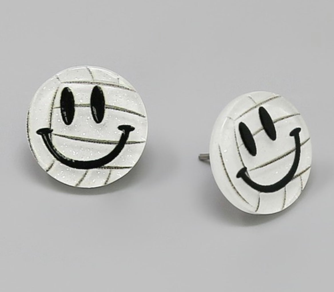 SPORTS SMILEY EARRINGS