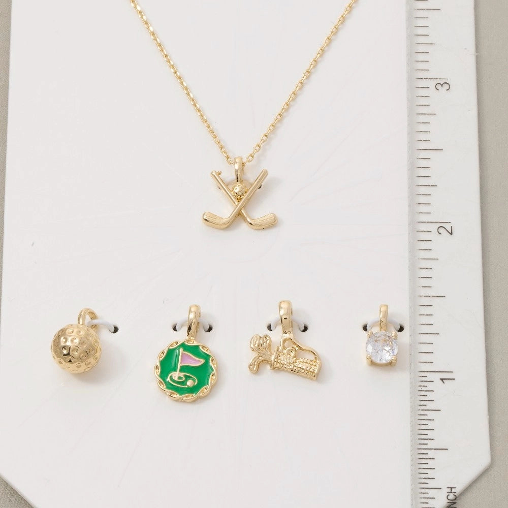 GOLF CHARM NECKLACE