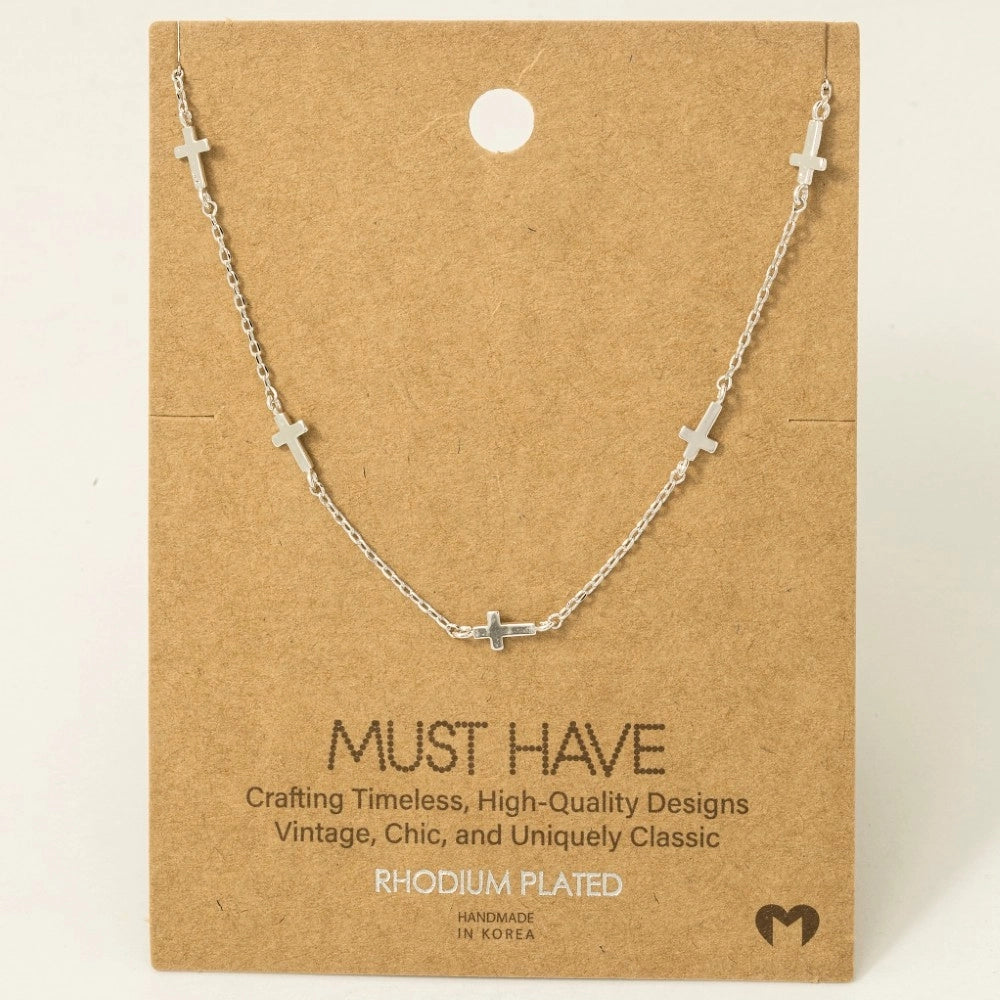 DAINTY CROSS NECKLACE