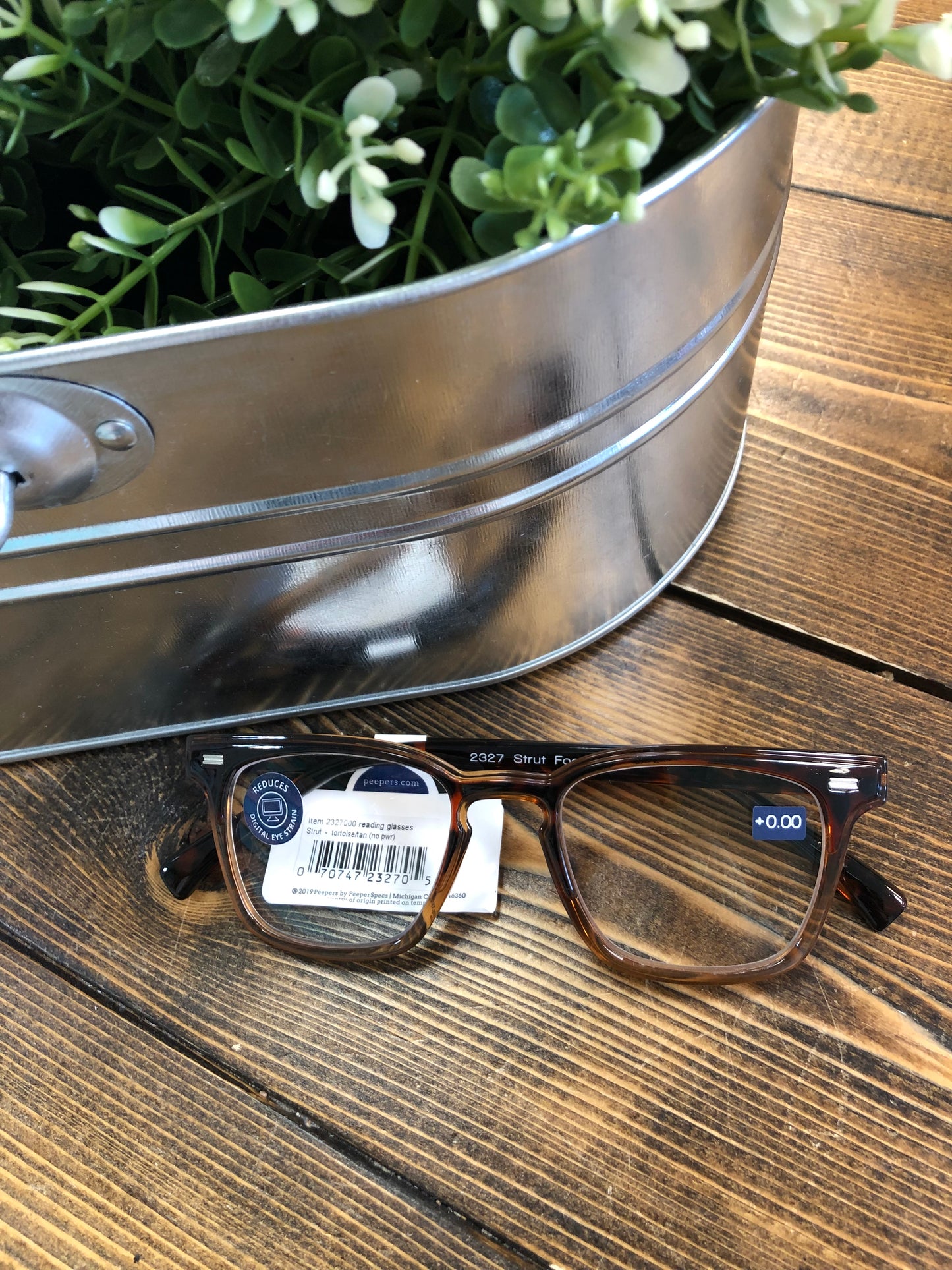 TAN KEYHOLE blue light glasses