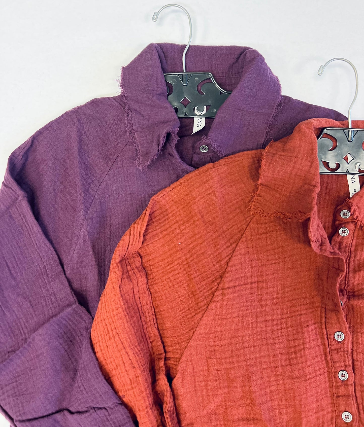 PEPLUM RAW EDGE SHIRT