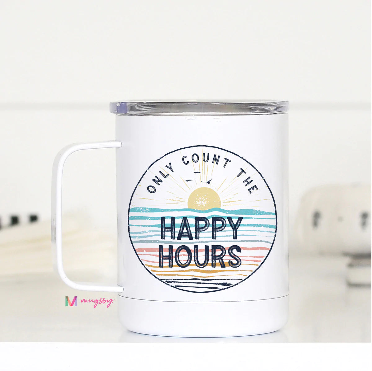 ONLY COUNT THE HAPPY HOUR MUG