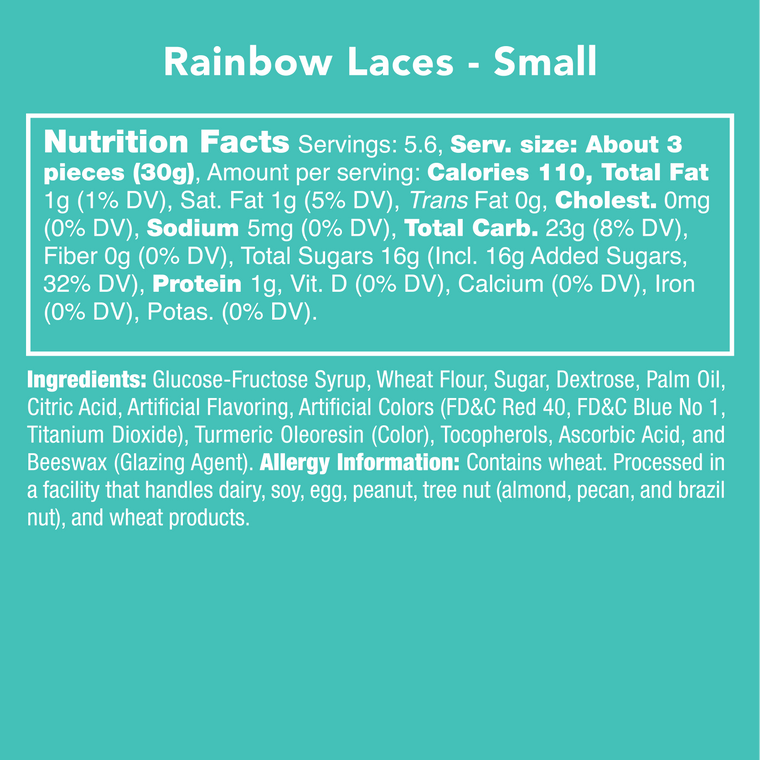 RAINBOW LACES CANDY BAG