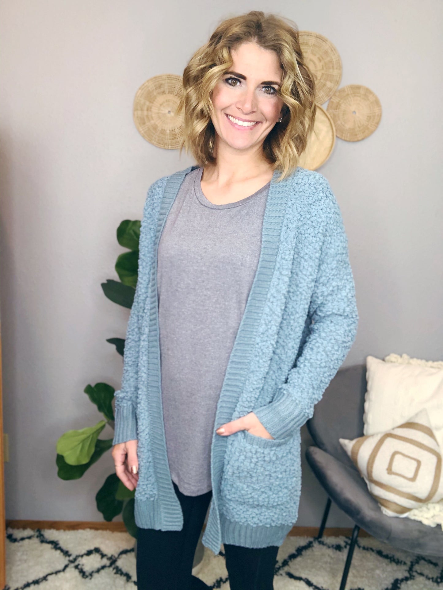 SPRING POPCORN CARDIGAN