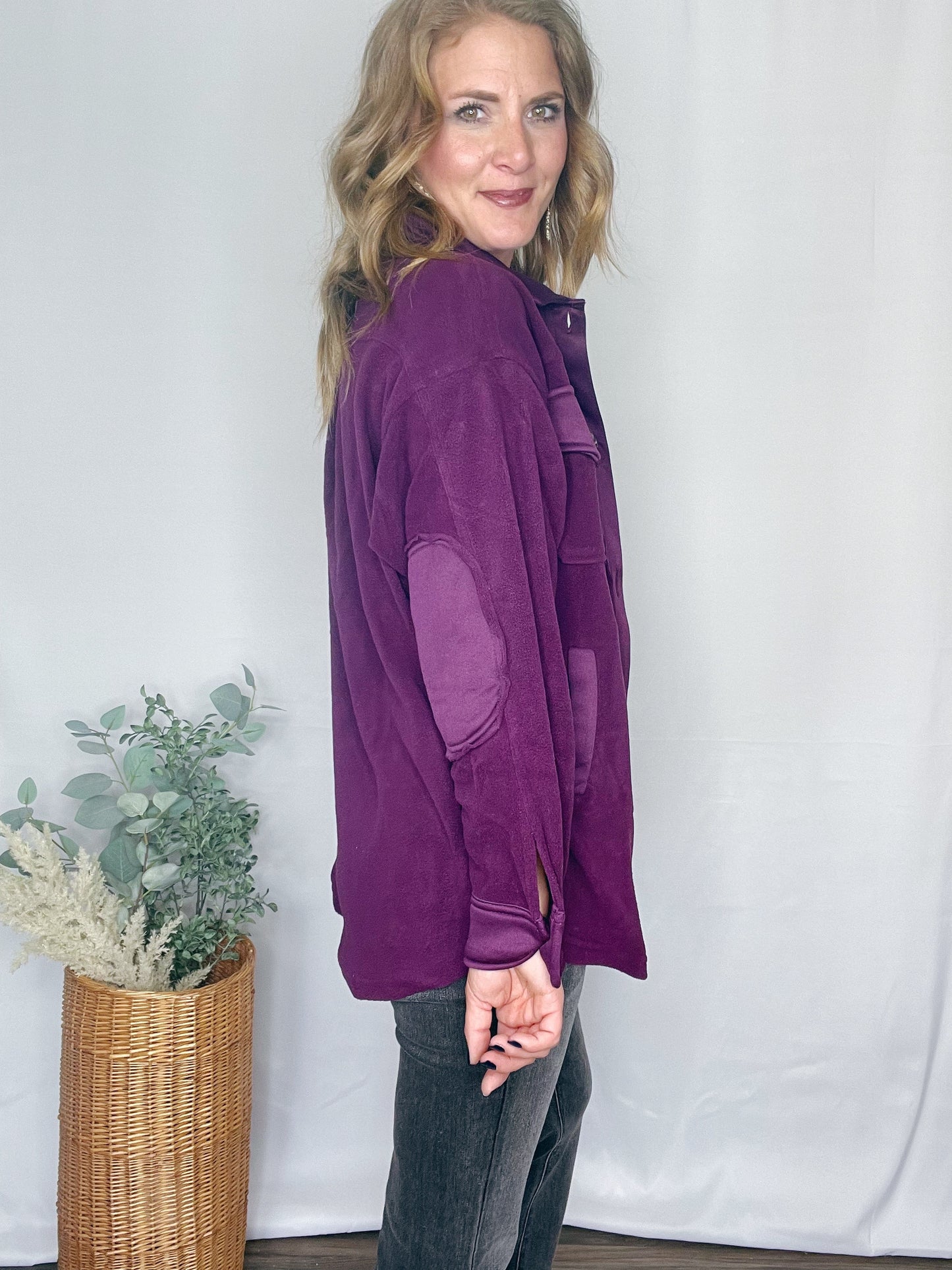 OVERSIZED FLEECE SHACKET