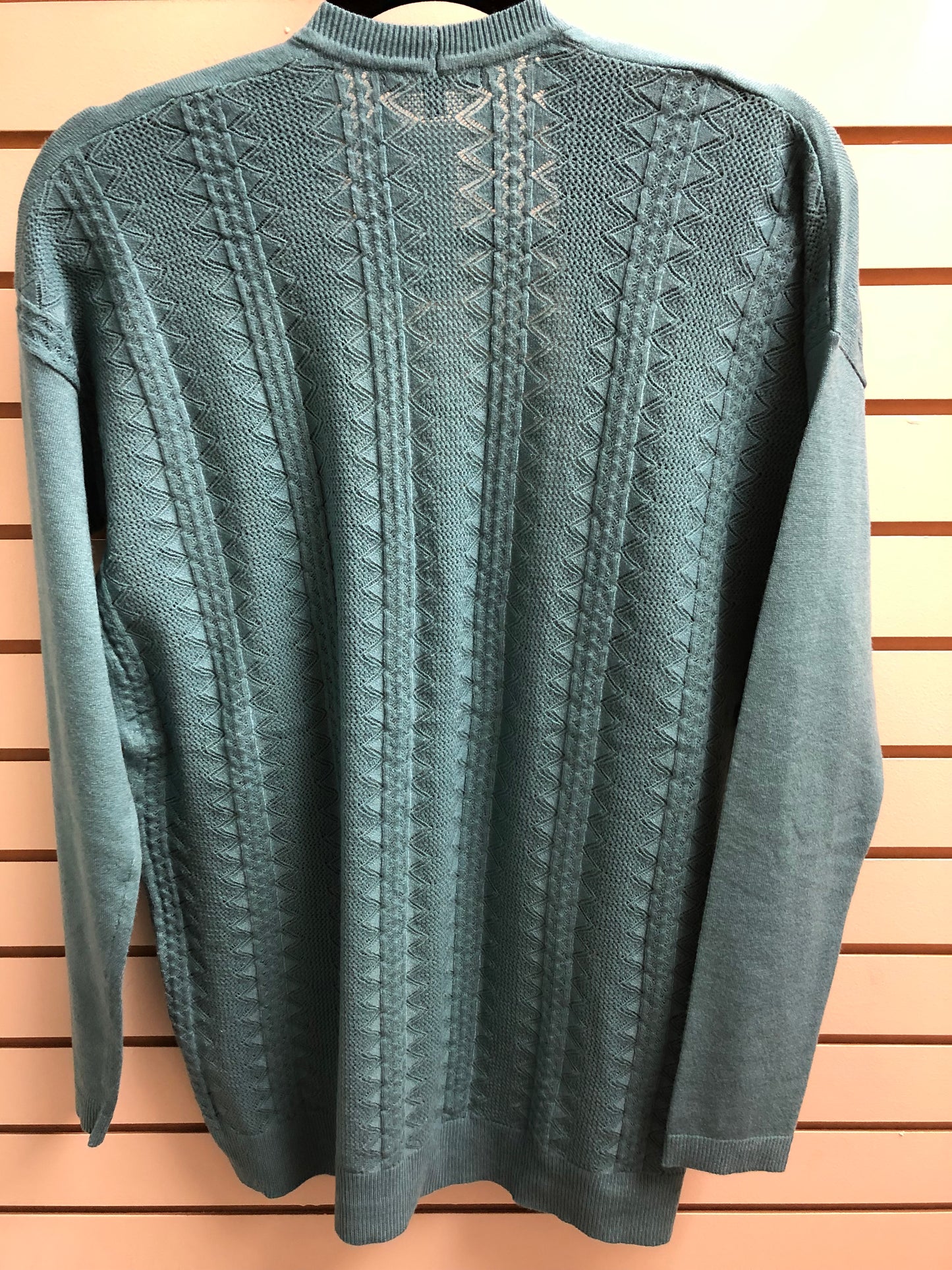PATTERN BACK CARDIGAN