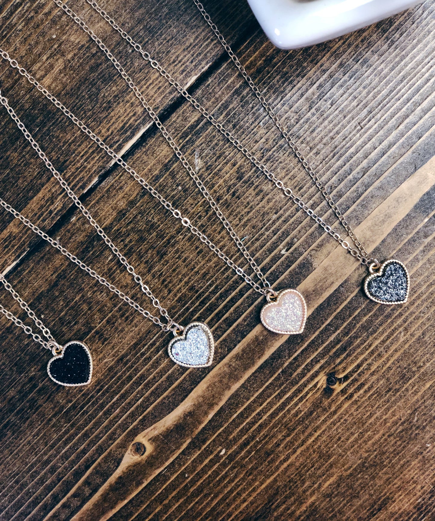HEART DRUZY NECKALCE