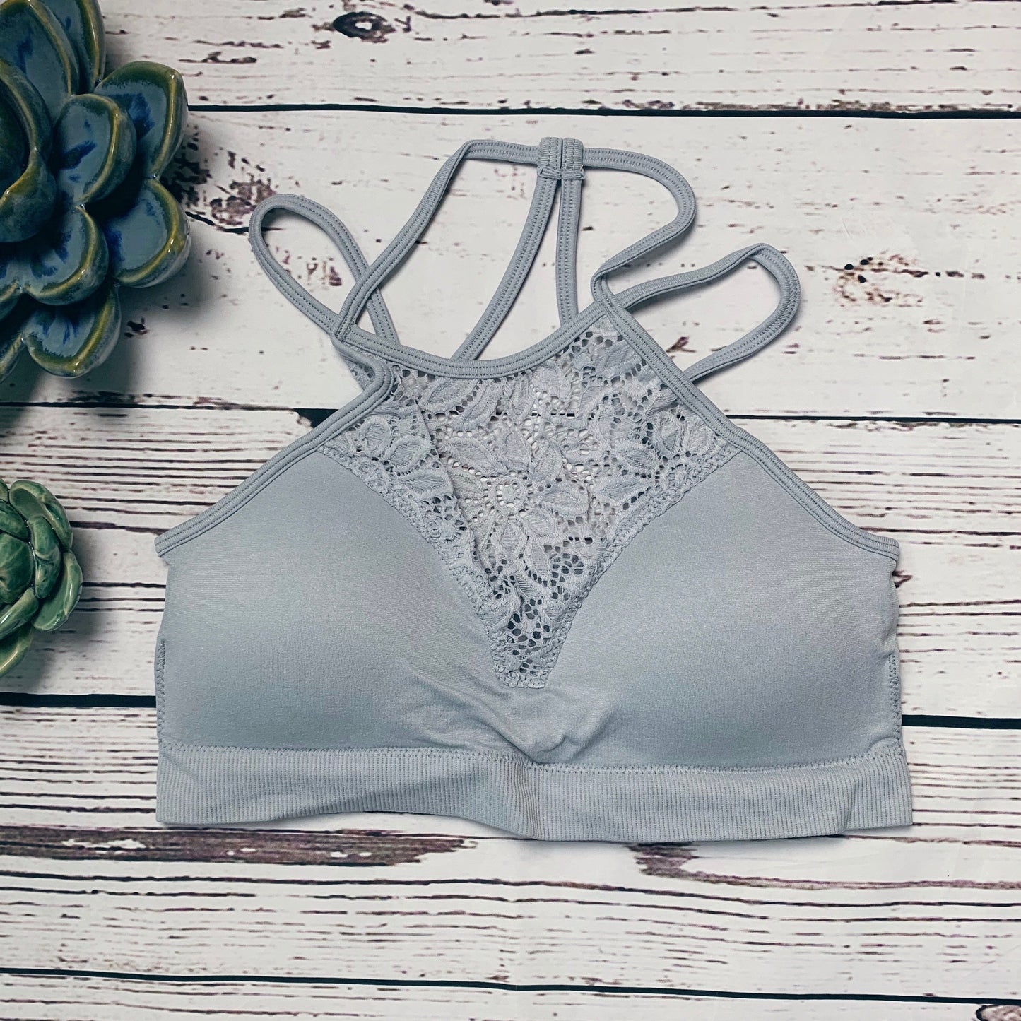 HIGH NECK PADDED BRALETTE
