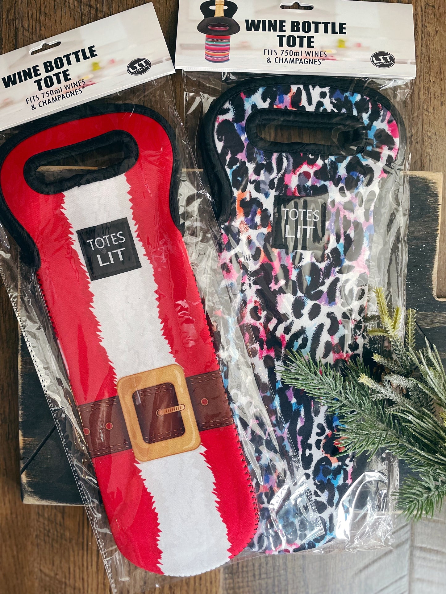 {BF} LIT HANDLER WINE BOTTLE TOTE