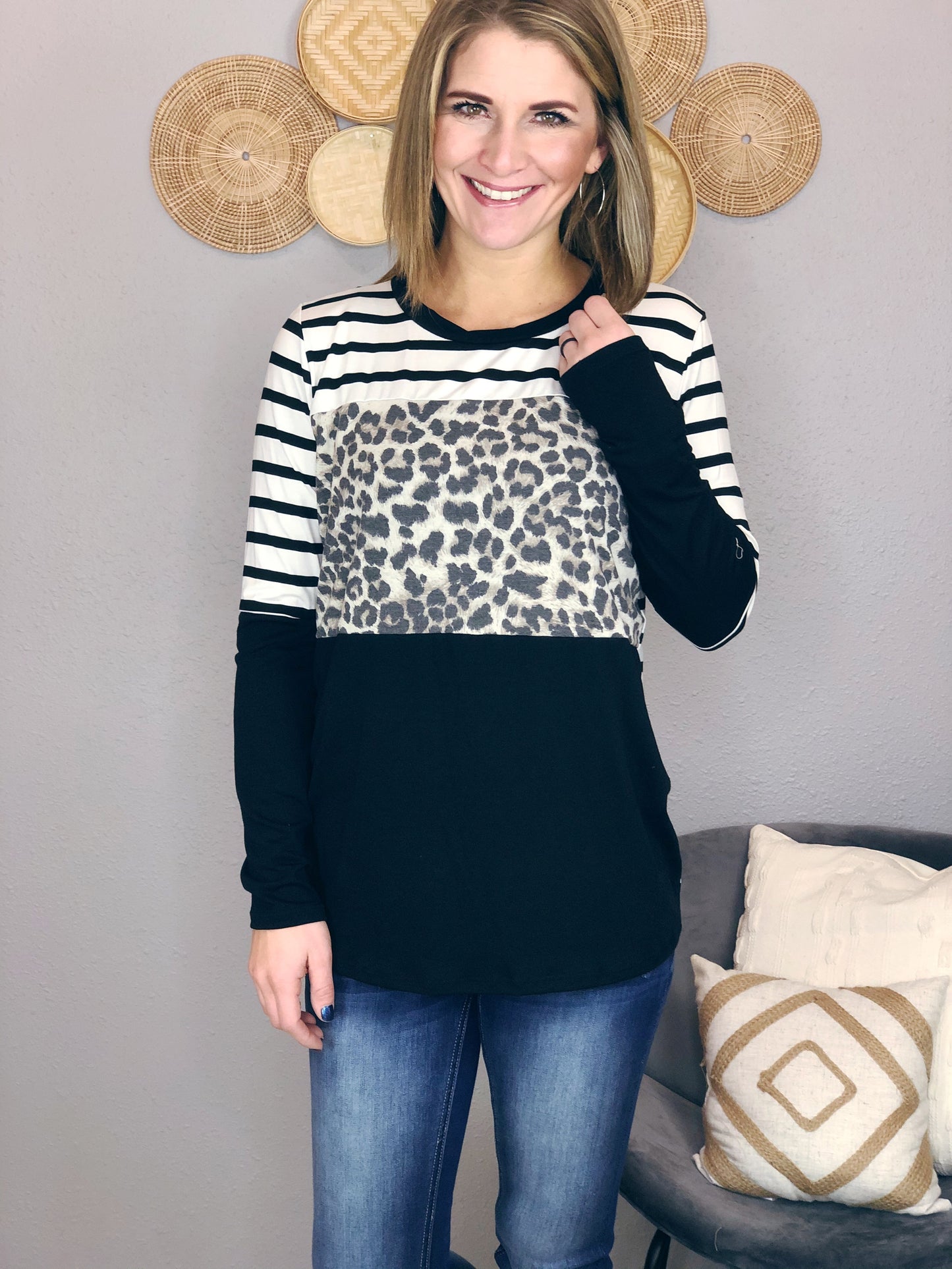 STRIPE + LEOPARD COLOR BLOCK