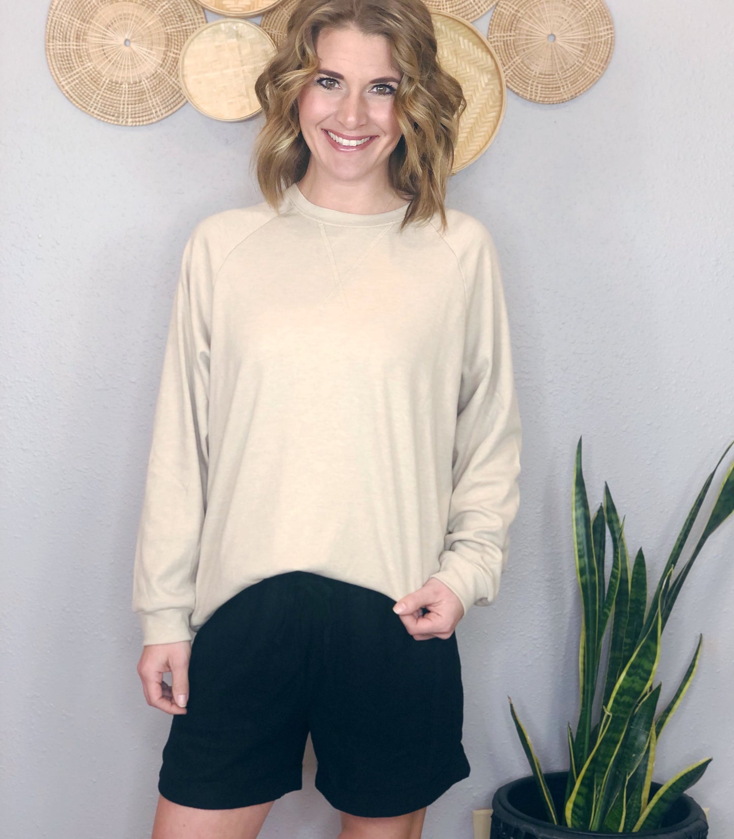 COTTON ROUND NECK PULL OVER