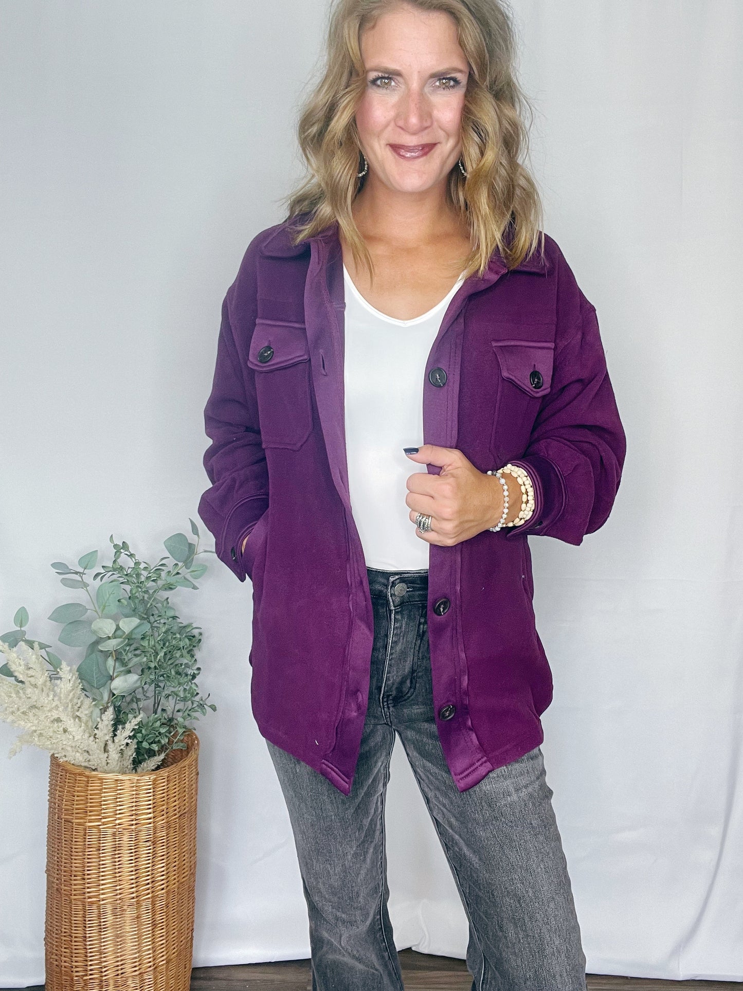 OVERSIZED FLEECE SHACKET