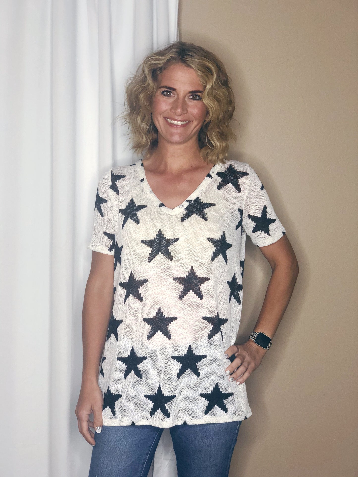 RELAXED STAR SWEATER TEE
