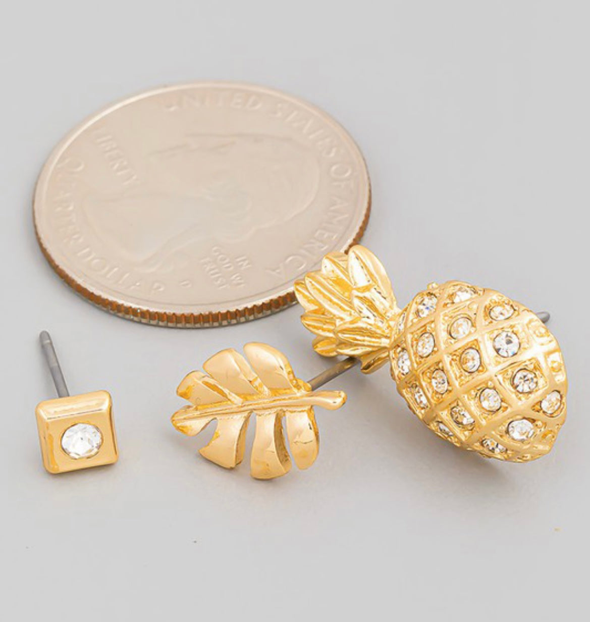 PINEAPPLE EARRING SET