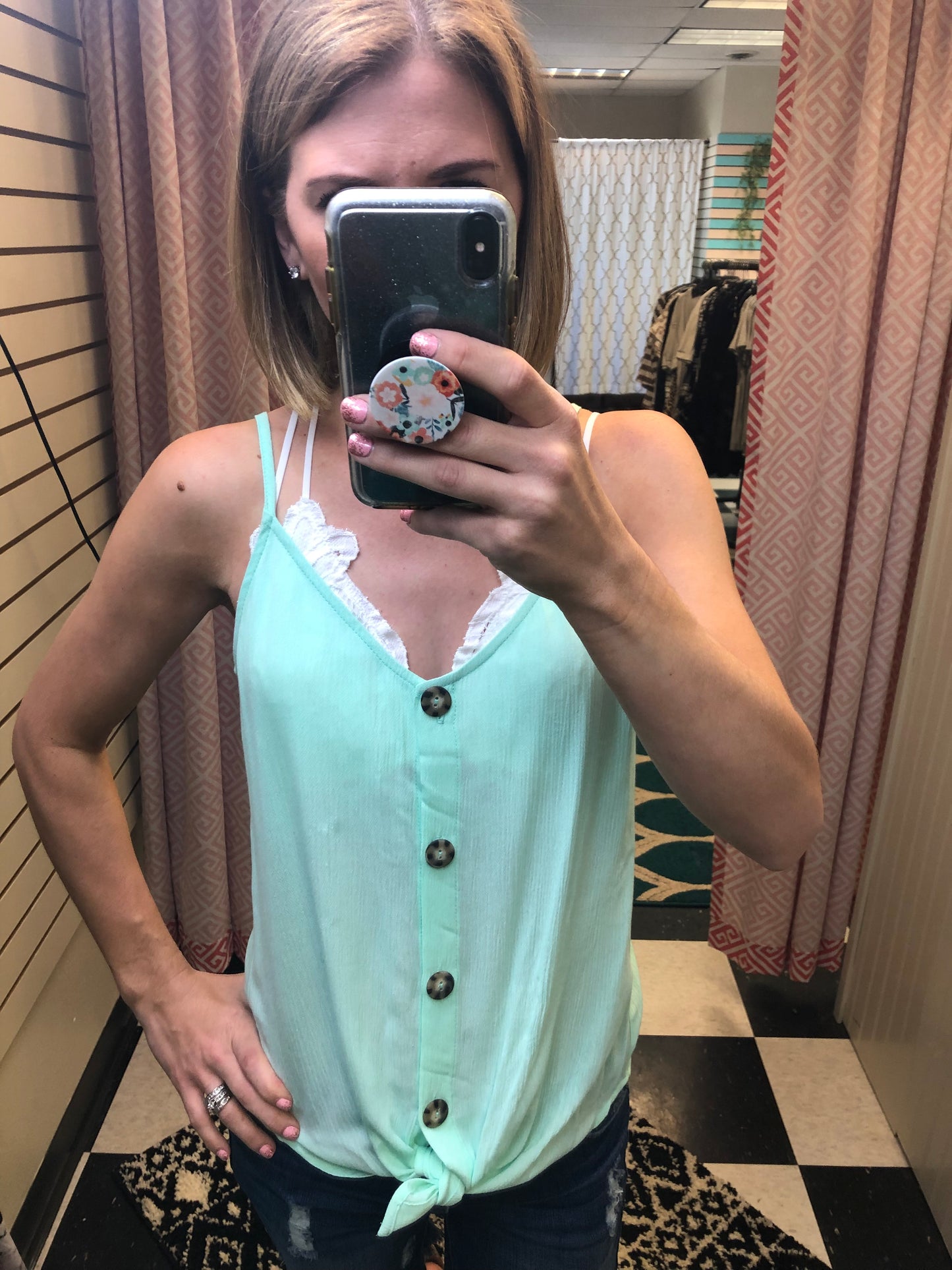 BUTTON FRONT TANK