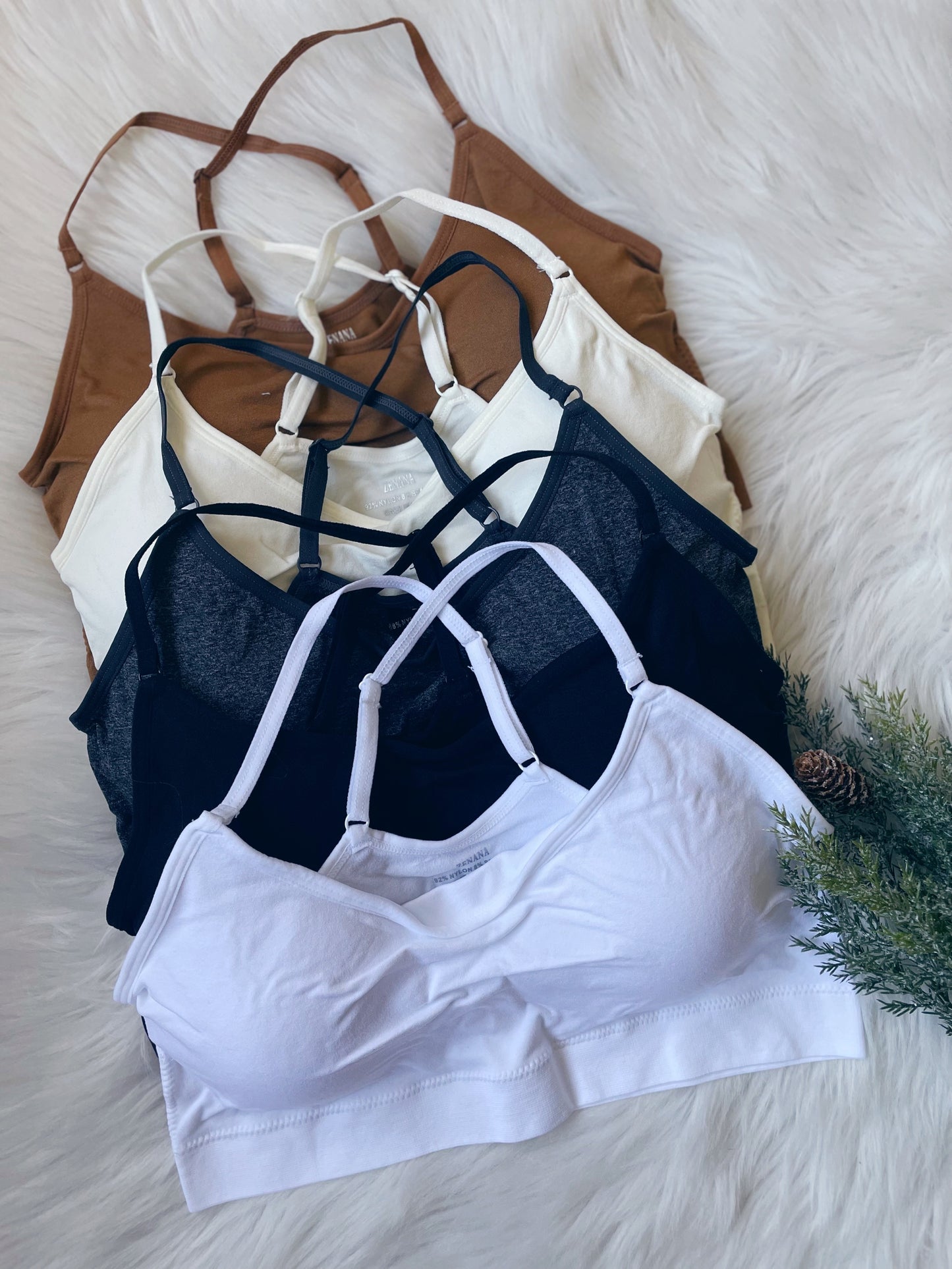 {BF} CROSS BACK PADDED SEAMLESS BRA