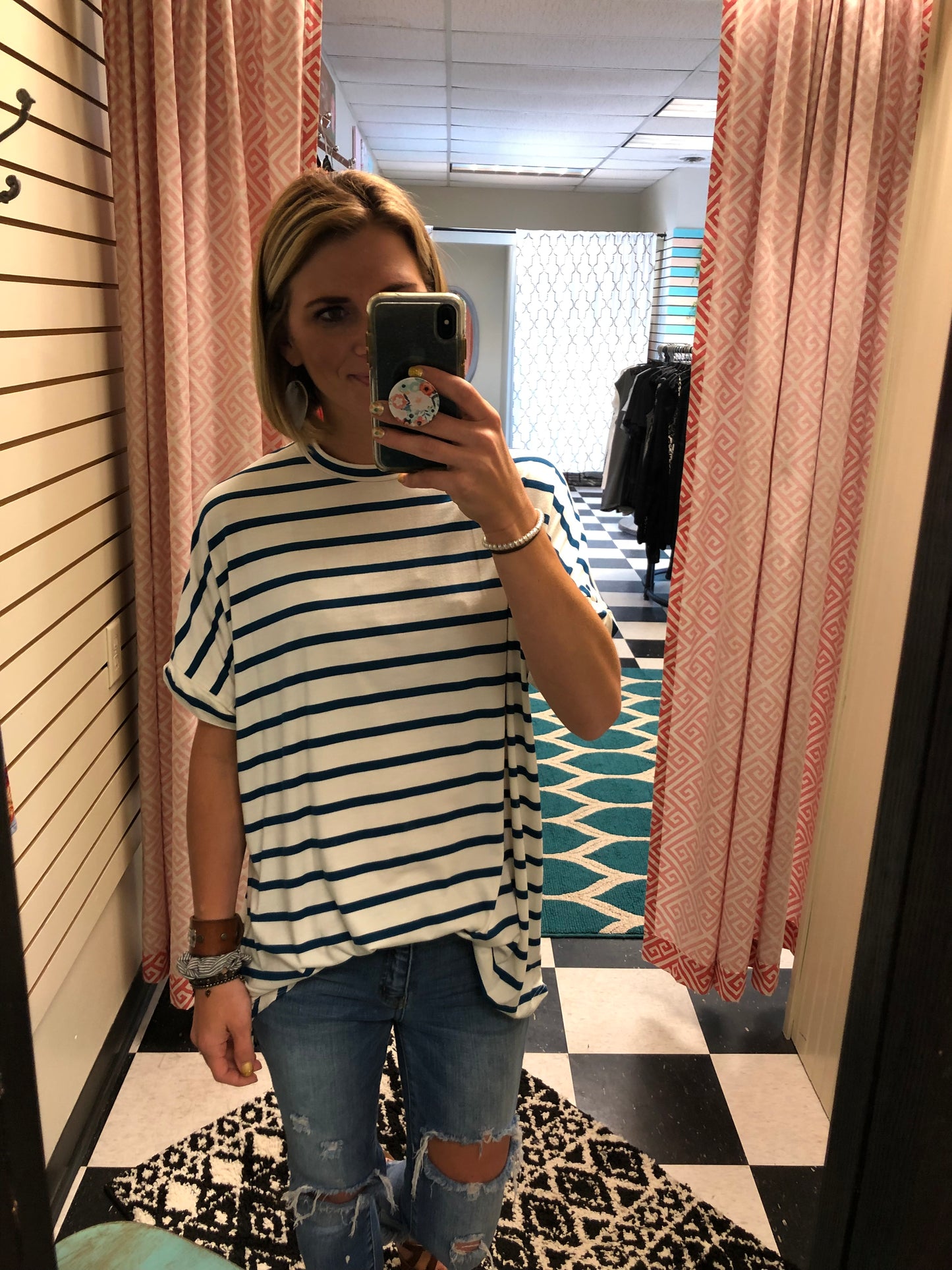 STRIPED TUNIC TOP