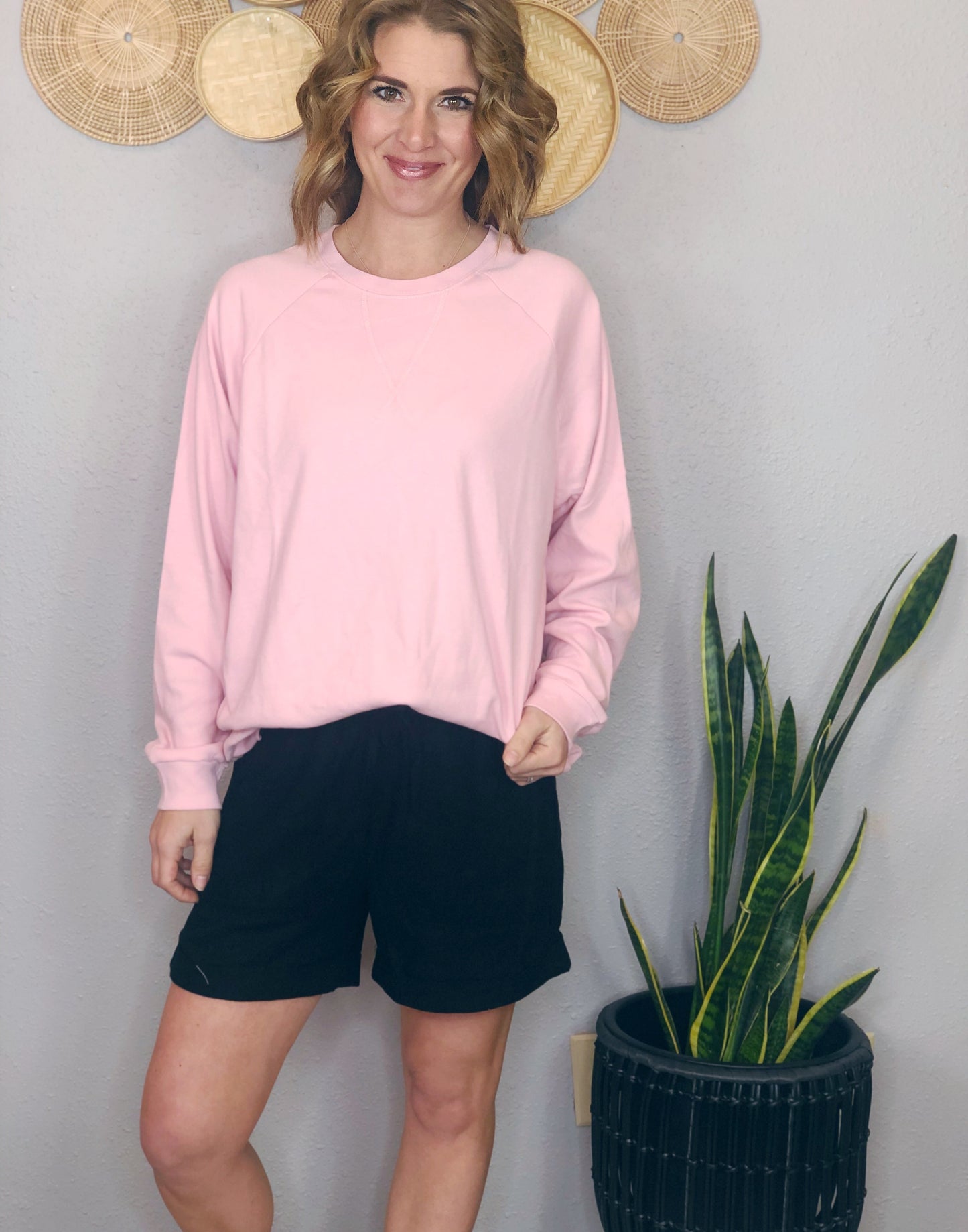 COTTON ROUND NECK PULL OVER