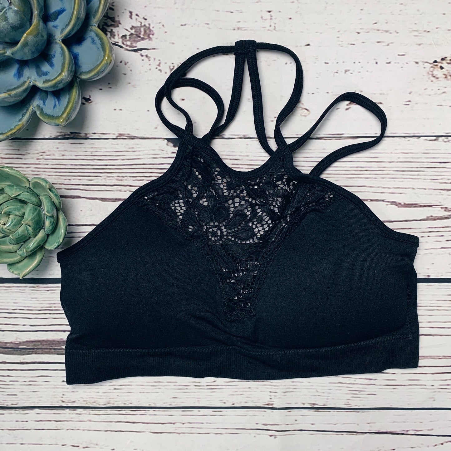 HIGH NECK PADDED BRALETTE