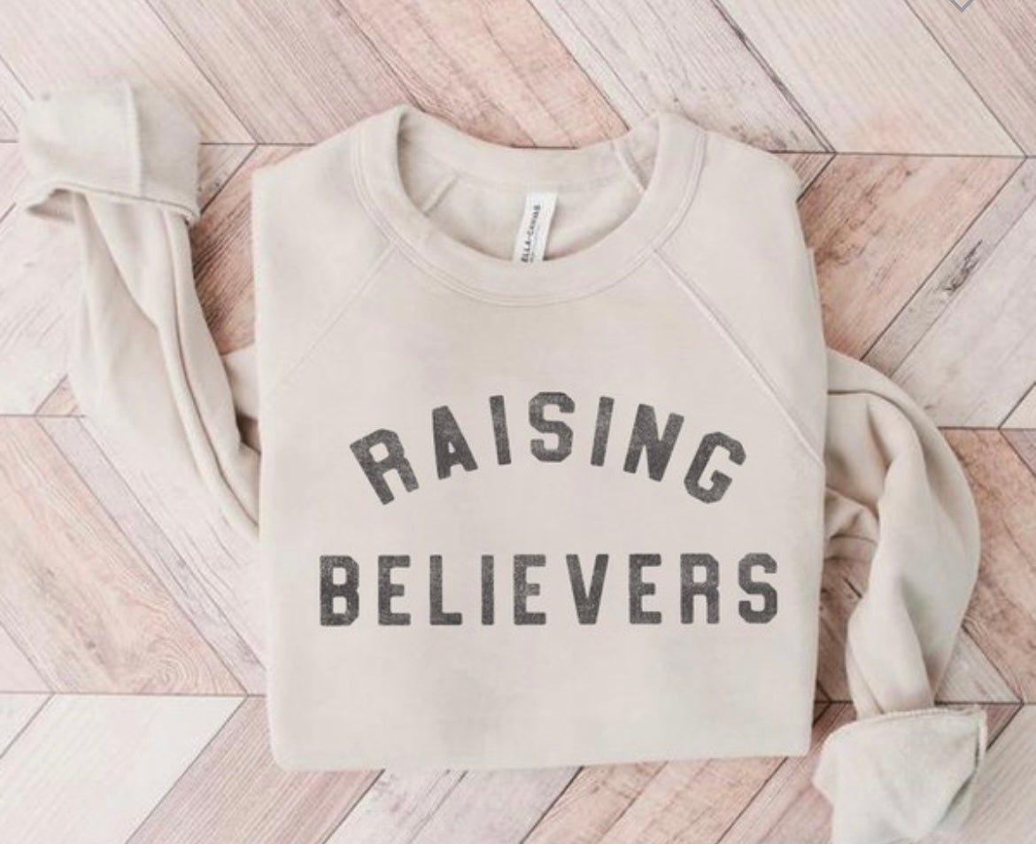 RAISING BELIEVERS FLEECE PULLOVER
