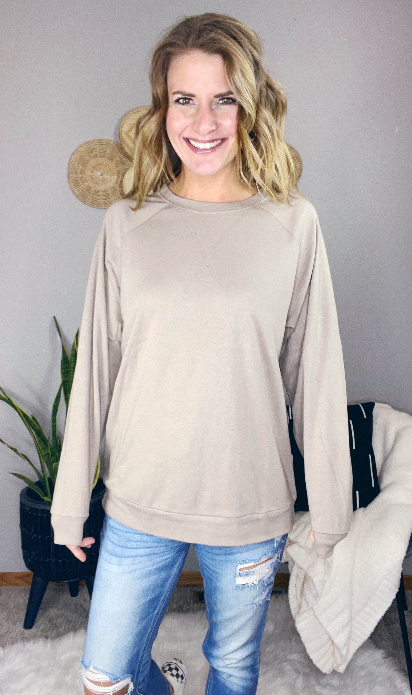 COTTON RAGLAN SLEEVE PULLOVER ‘22