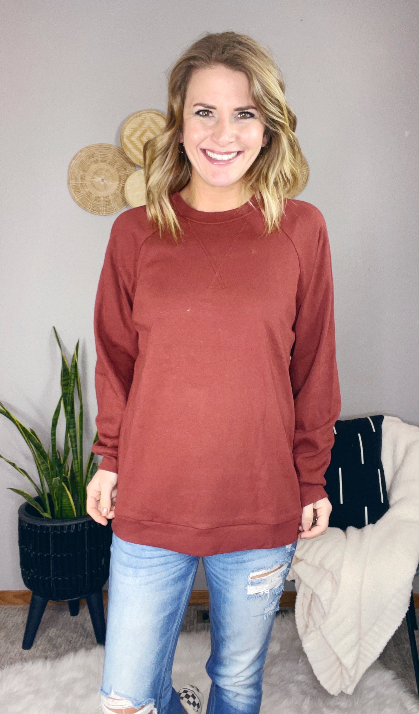 COTTON RAGLAN SLEEVE PULLOVER ‘22