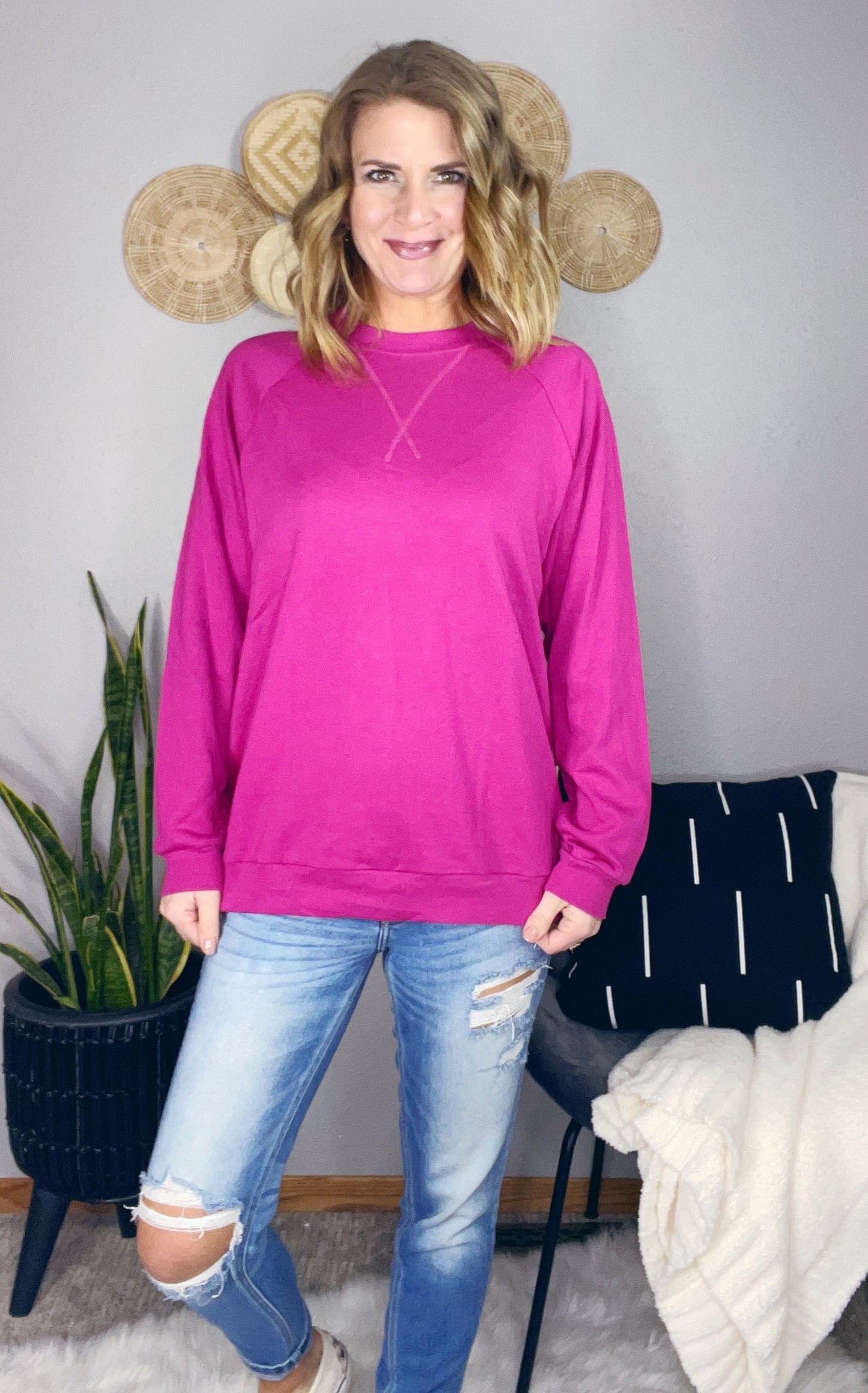 COTTON RAGLAN SLEEVE PULLOVER ‘22