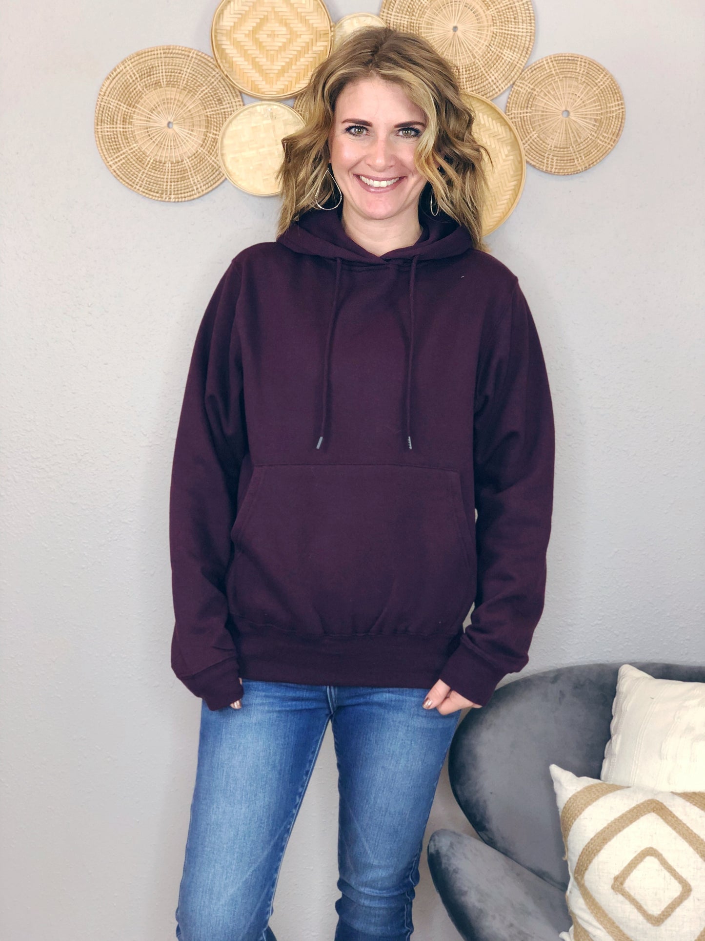 BOYFRIEND FIT PULLOVER HOODIE