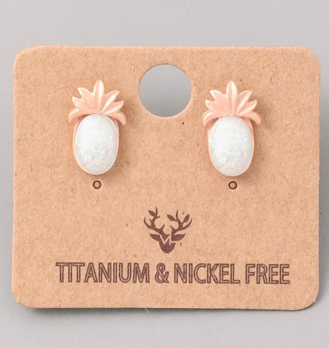 PINEAPPLE STUD EARRING