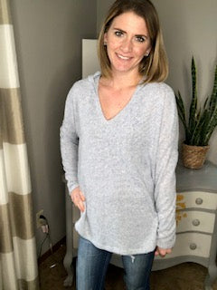 KNIT HOODIE