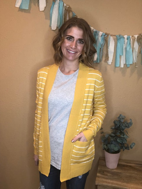 STRIPED CARDIGAN
