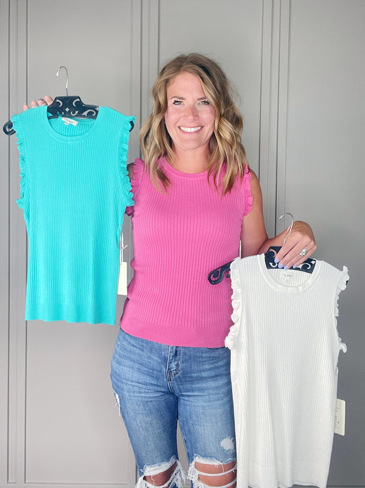 SLEEVELESS SUMMER SWEATER