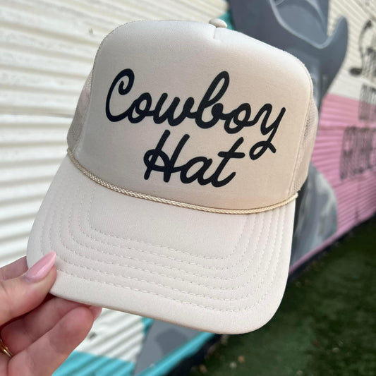 COWBOY HAT TRUCKER CAP