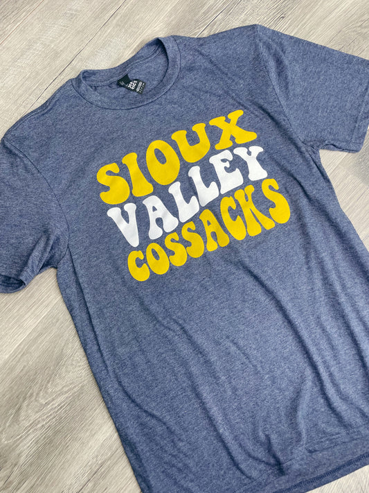 SCROLL SIOUX VALLEY COSSACKS TEE