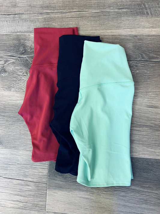 ATHLETIC HIGH RISE BIKER SHORT