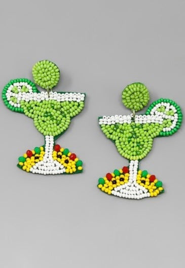 CINCO DE MAYO LIME MARGARITA EARRING
