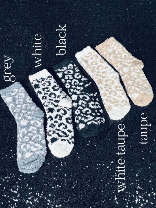 LEOPARD PATTERNED WINTER SOCK ‘BF