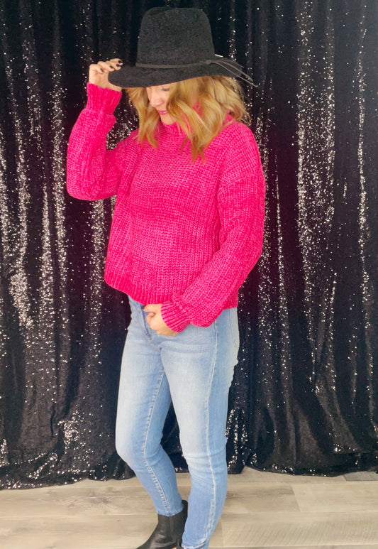 CHENILLE TURTLENECK SWEATER ‘BF