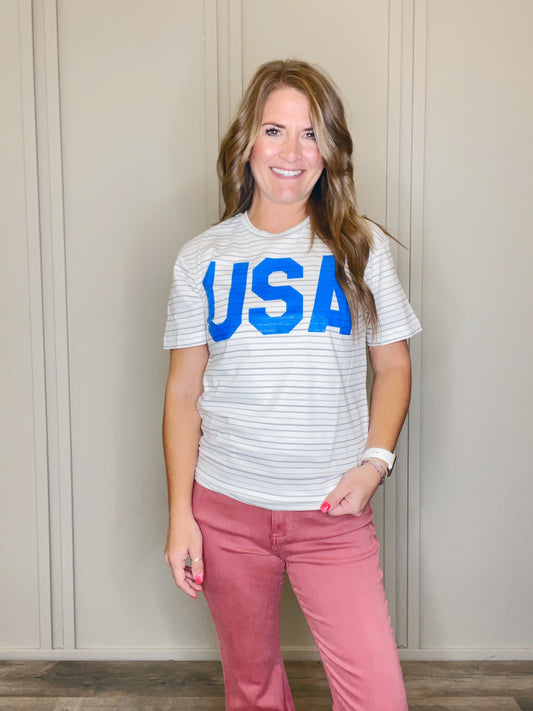 USA STRIPE TEE