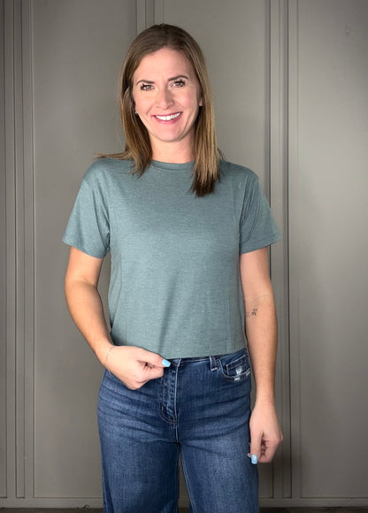 COTTON CREW NECK SHORT SLEEVE TEE