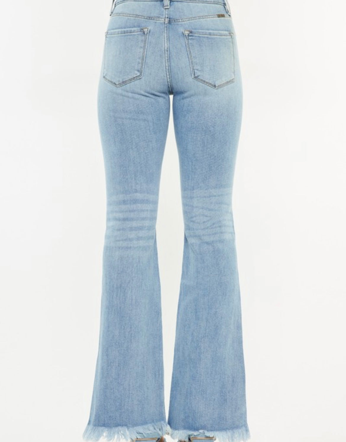 HIGH RISE LEG DISTRESS BOOTCUT JEAN