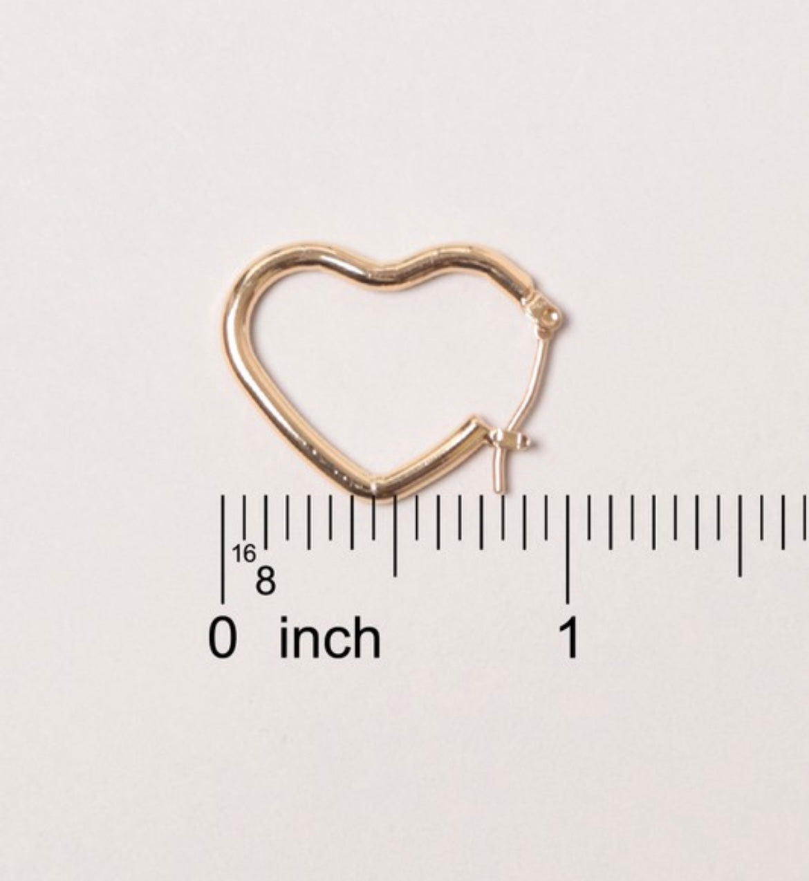 HEART SHAPE CLIP HOOP
