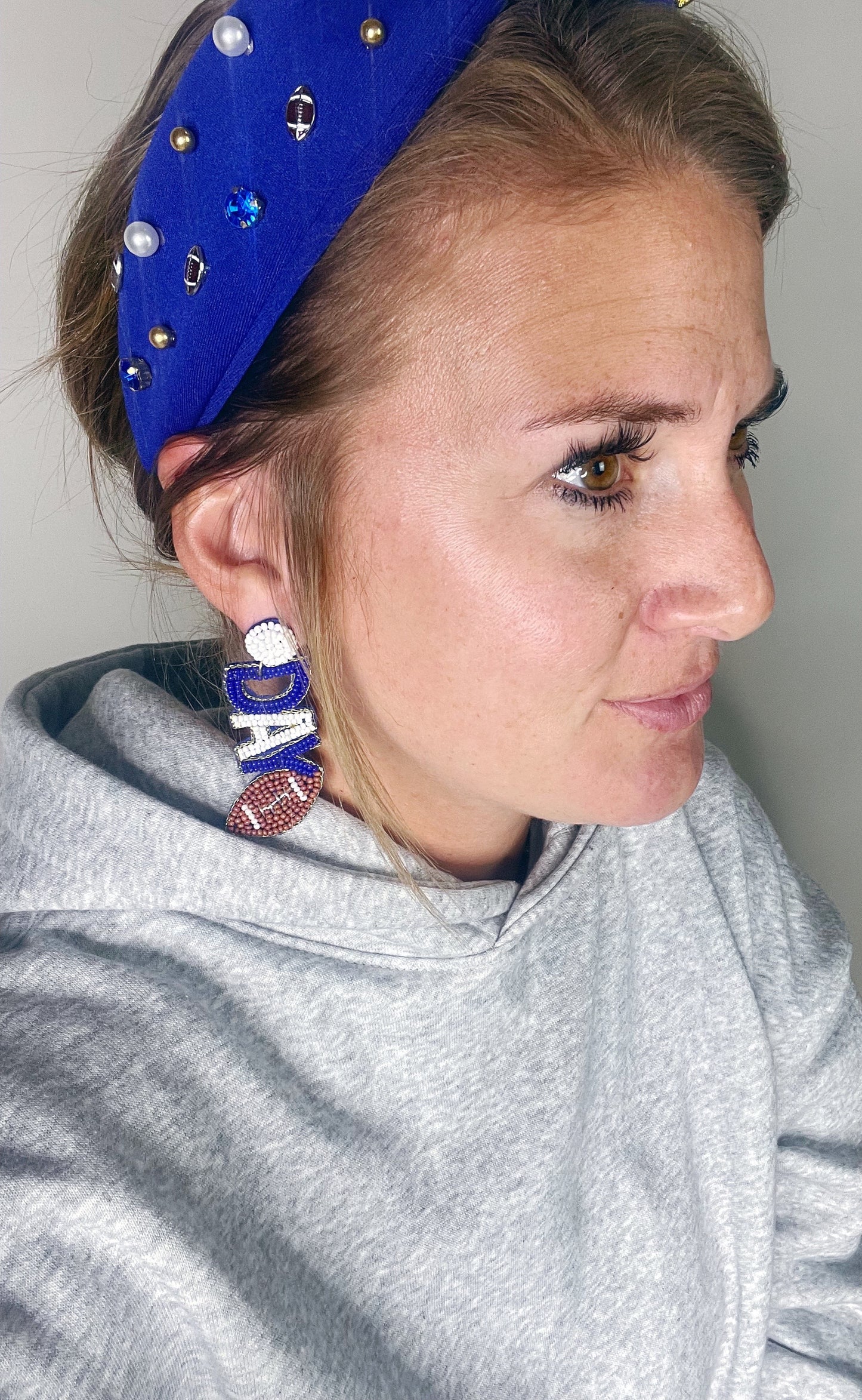 GAME DAY BEAD EARRING
