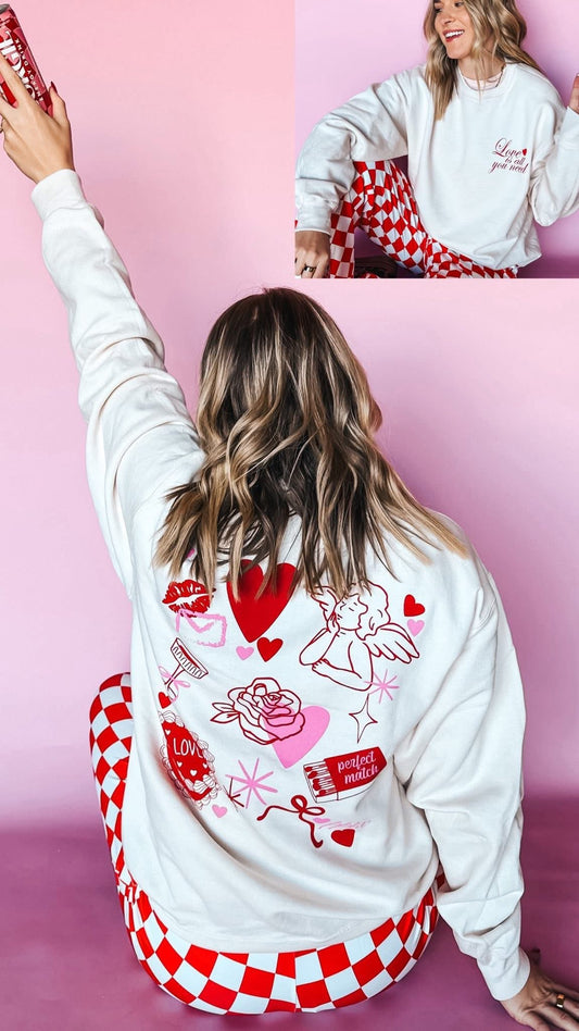 VALENTINES CREW SWEATER