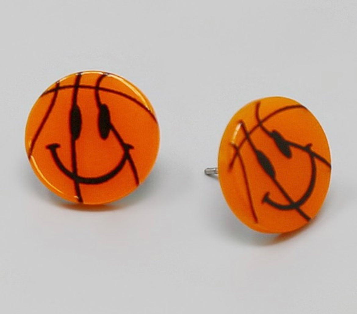 SPORTS SMILEY EARRINGS